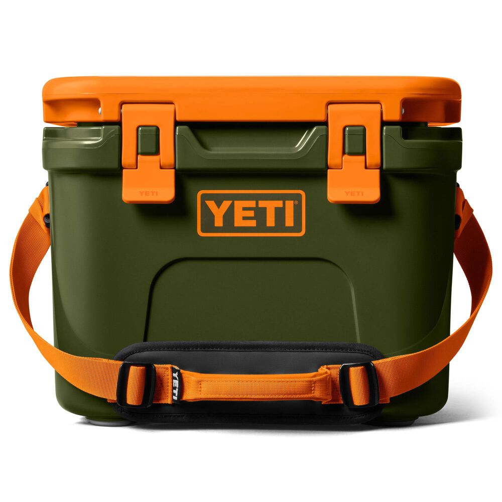 YETI Roadie 15 Hard Cooler in Olive and King Crab Orange, , large