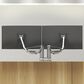 Kanto Dual Monitor Desk Mount for 17" - 32" Displays in Silver, , large