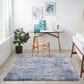 Nourison Dreamy Shag Abstract 9" x 12" Light Blue Area Rug, , large