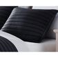 Hallmart Collectibles Puffer 3-Piece Full/Queen Comforter Set in Black, , large