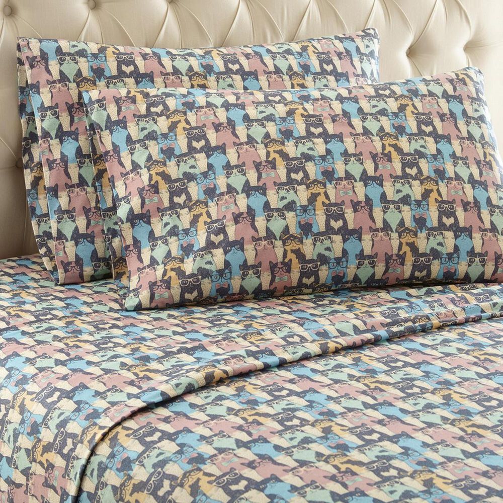 Shavel Home Products Twin Kool Kats Sheet Set, , large