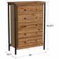 Hawthorne Furniture Norcross 5-Drawer Chest in Hickory and Black, , large