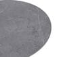 Leisuremod LeisureMod Verve Collection 27 Round Dining Table, Brushed Gold Base with Sintered Stone Grey Top, , large