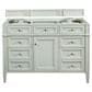 James Martin Vanities Brittany 48" Single Bathroom Vanity in Sage Green with 3 cm White Zeus Quartz Top and Rectangular Sink, , large