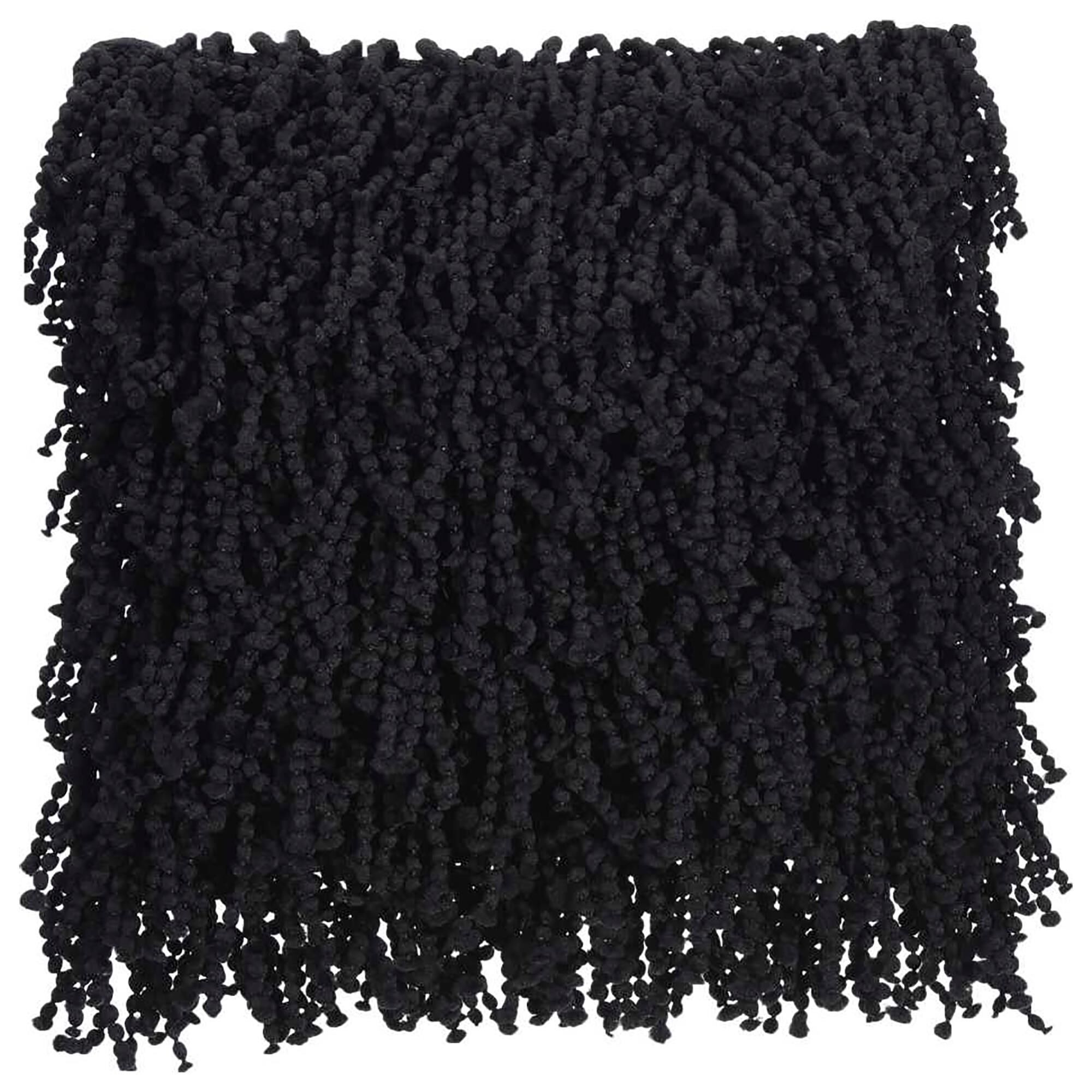 Black shag on sale pillow