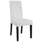 Modway Confer Dining Vinyl Side Chair in White, , large