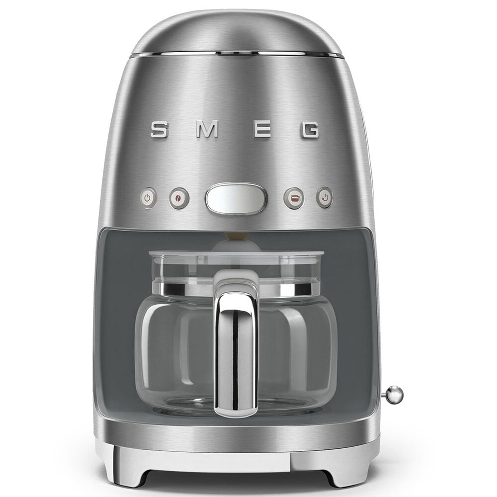 Smeg 47.34 Oz Drip Coffee Maker in Stainless Steel and Polished Chrome, , large