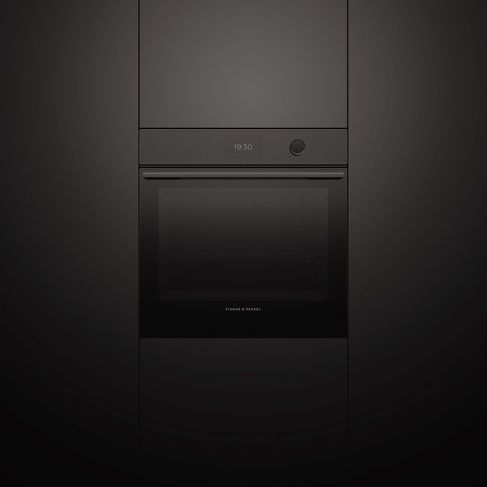 Fisher &amp; Paykel Series 9 24&quot; Minimal Single Electric Wall Oven with 16 Functions in Black, , large