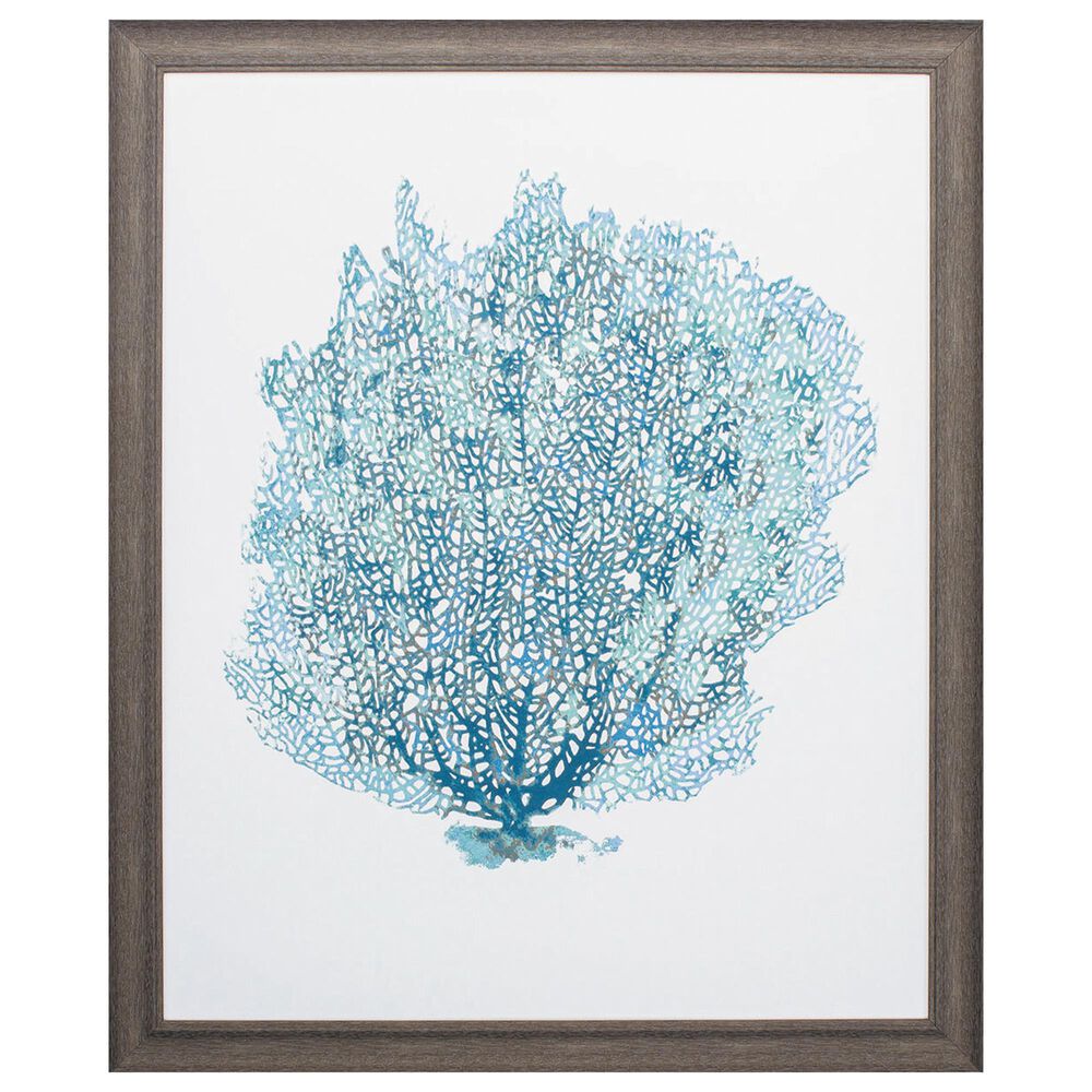 Propac "Aqua Coral on White II" Wall Art in Teal, , large
