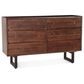Home Trends & Design Aspen 3-Piece Queen Bedroom Set in Walnut Brown and Antique Zinc, , large