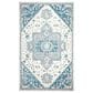 Safavieh Micro-Loop 4" x 6" Ivory and Navy Area Rug, , large