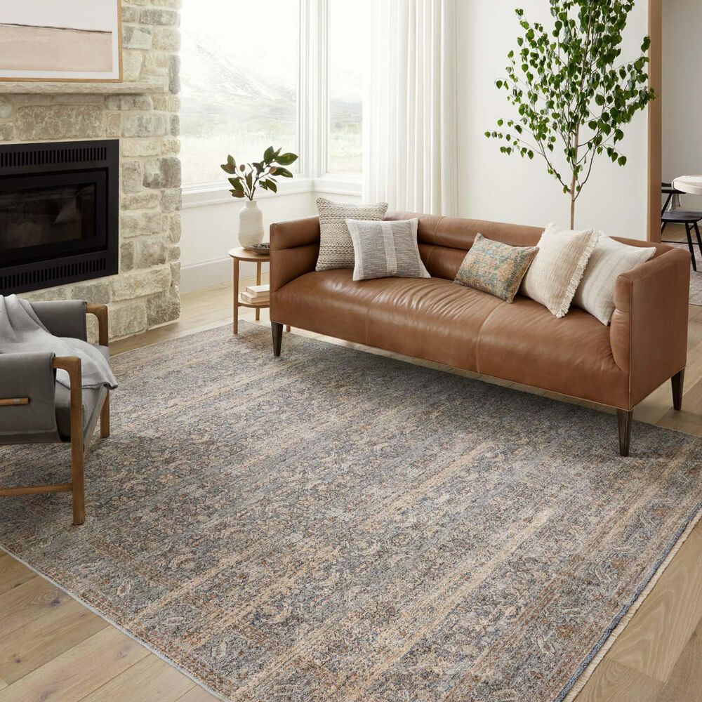 Angela Rose Blake 6&#39;7&quot; x 9&#39;10&quot; Ocean and Mocha Area Rug, , large