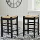 Ashley Mirimyn Counter Stool Set of 2 in Black, , large