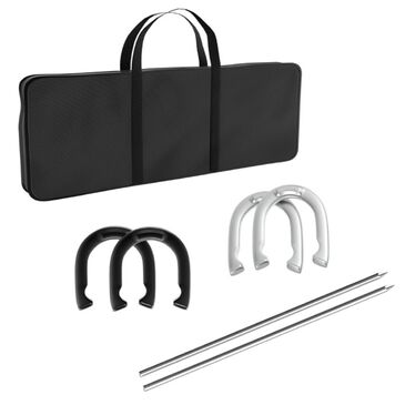 Timberlake Professional Horseshoe Set in Black and Silver, , large