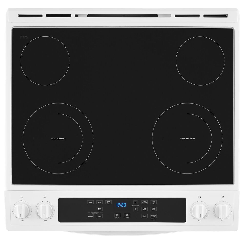 Whirlpool 4.8 Cu. Ft. Electric Range with Frozen Bake in White, , large