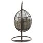 Noble House Layla Hanging Basket Chair and Stand in Multi-Brown, , large