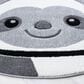 Safavieh Carousel CRK140 6"7" Round Grey and Ivory Kids Area Rug, , large
