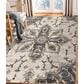 Amer Rugs Jordan 7"10" x 10"2" Ivory and Blue Area Rug, , large