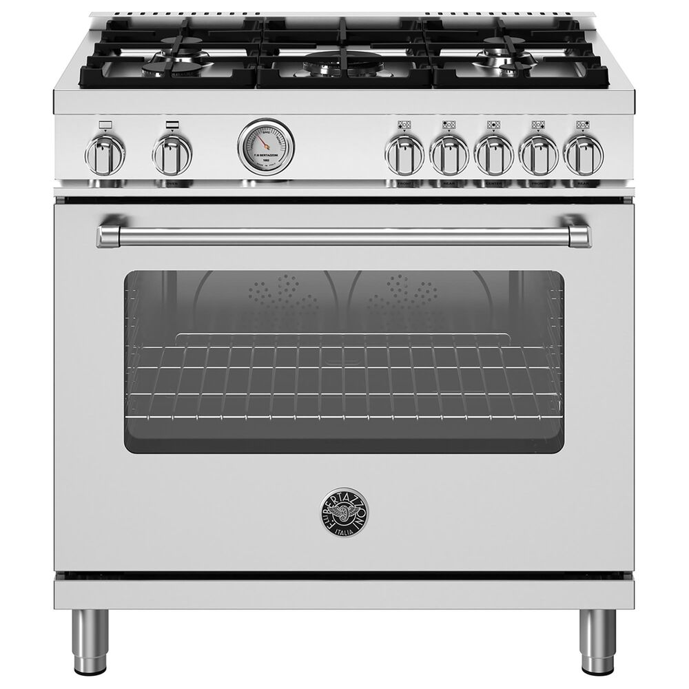 Bertazzoni Master 5.9 Cu.Ft. 5-Burner Gas Range in Stainless Steel, , large