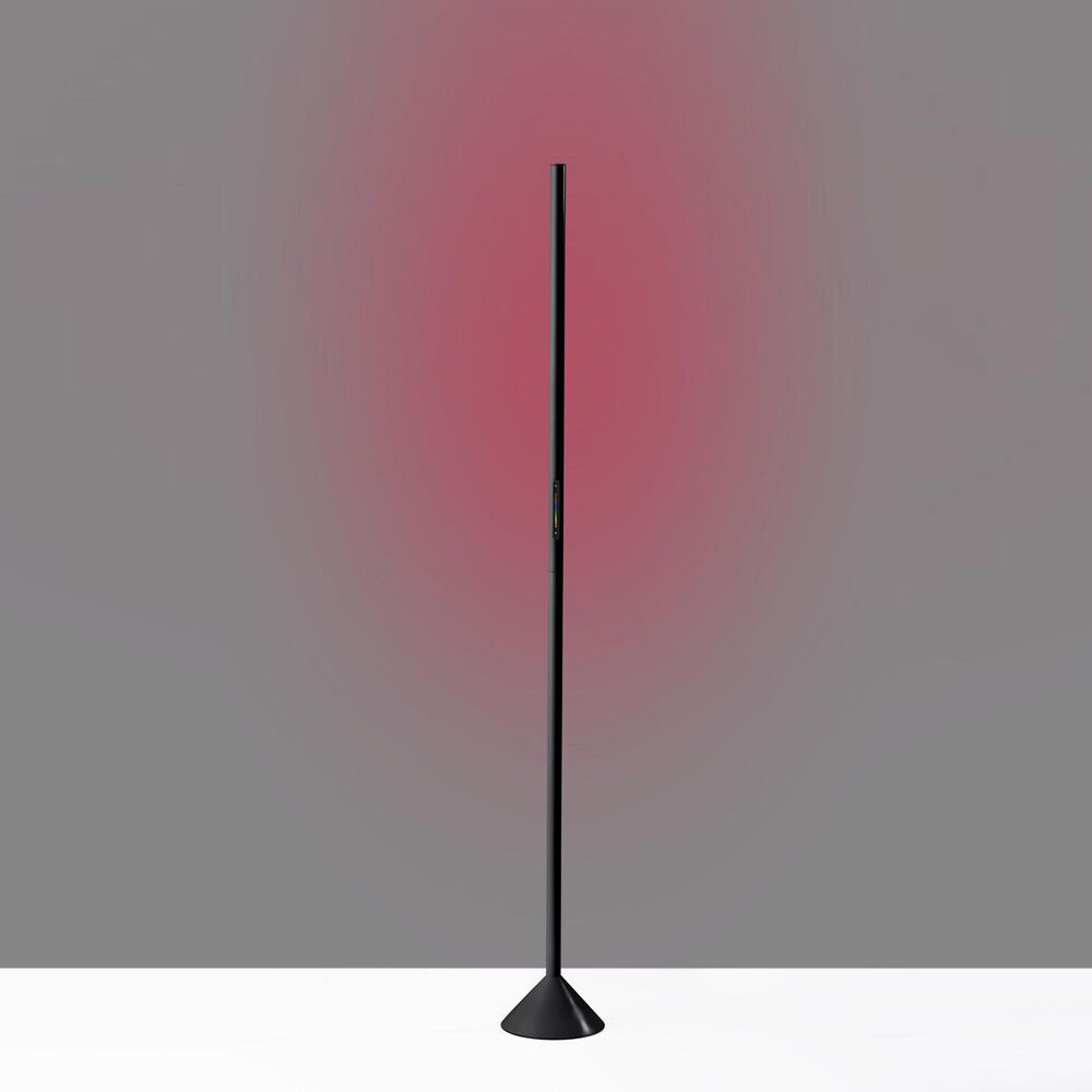 Adesso Cole Color Changing LED Floor Lamp in Black, , large