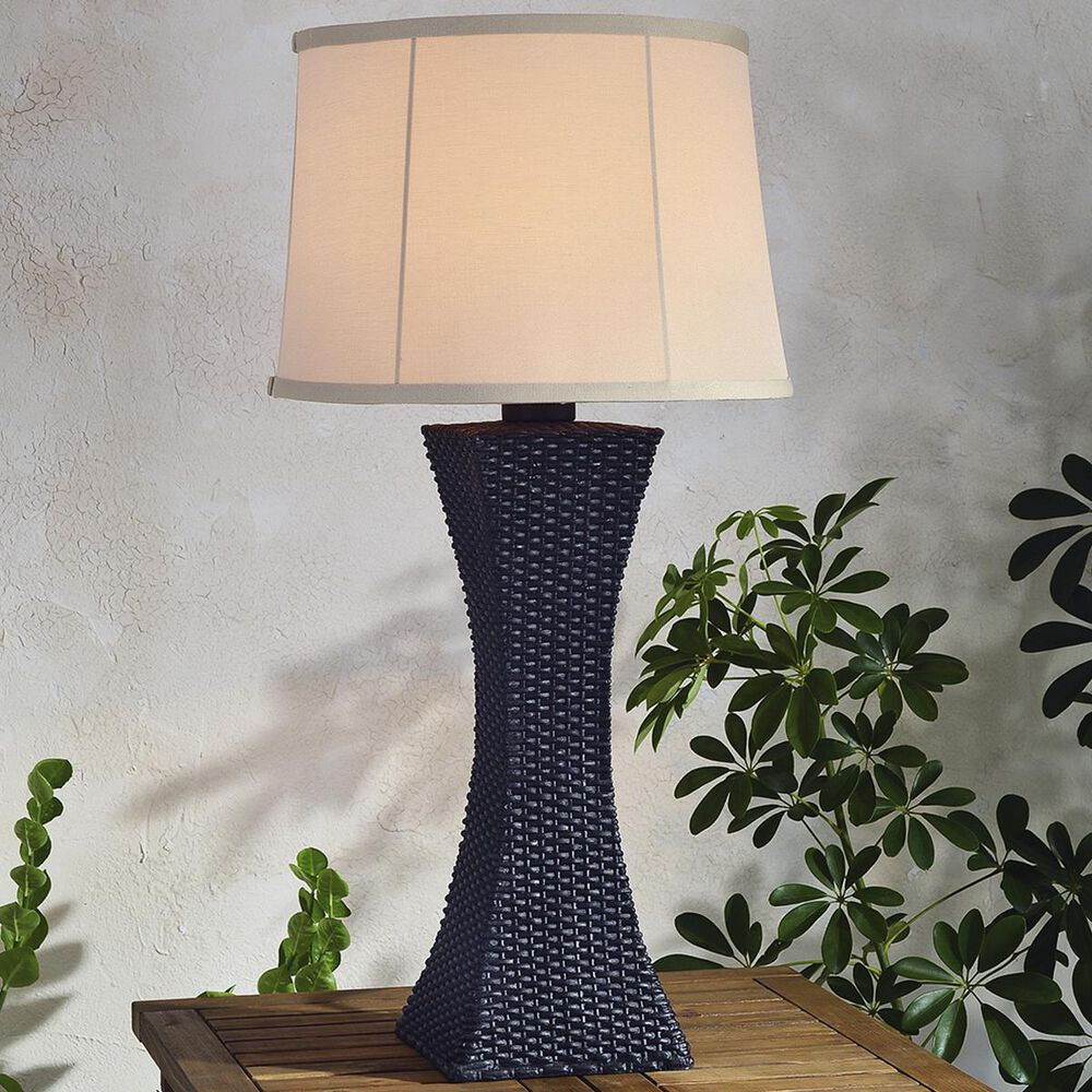 Kenroy Weaver Outdoor Table Lamp in Bronze, , large