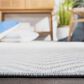 Safavieh Martha Stewart Cyprus Chevron 5"5" x 7"7" Grey and Cream Area Rug, , large