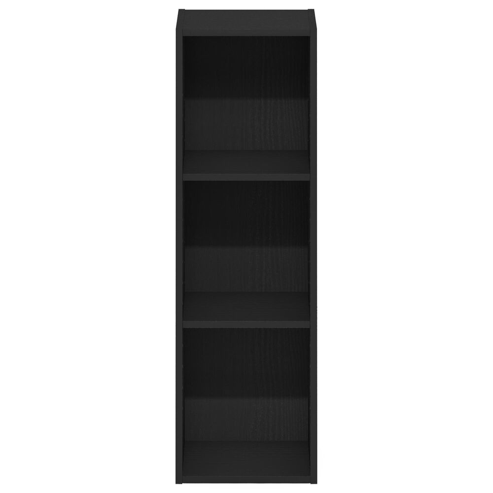 HOMLUX 3-Tier Bookcase Open Multipurpose Display Rack with Adjustable Shelves in Blackwood, , large
