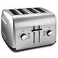 KitchenAid Four Slice Metal Toaster with Manual Lift in Brushed Stainless Steel, , large
