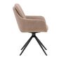 Blue Sun Designs Ravena Swivel Arm Chair in Matte Black, , large