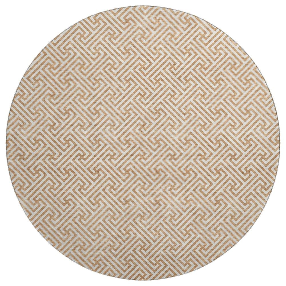 Dalyn Rug Company The Reserve TR5 Copper 8" Round Indoor/Outdoor Area Rug, , large