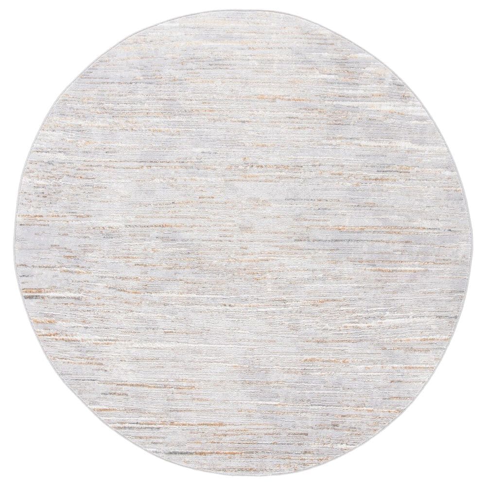 Safavieh Orchard ORC668  6"7" Round Grey and Gold Area Rug, , large