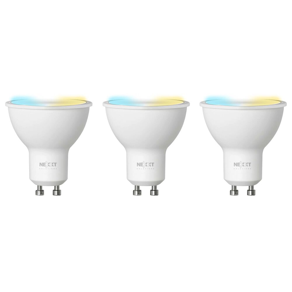 Nexxt MR16/GU10 3-Pack Smart Tunable Wifi Bulb in White, , large