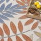 Nourison Aloha 5"3" Round Blue and Mocha Indoor/Outdoor Area Rug, , large