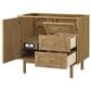 James Martin Vanities Laurent 36" Single Bathroom Vanity in Light Natural Oak with 3 cm Arctic Fall Solid Surface Top and Rectangular Sink, , large