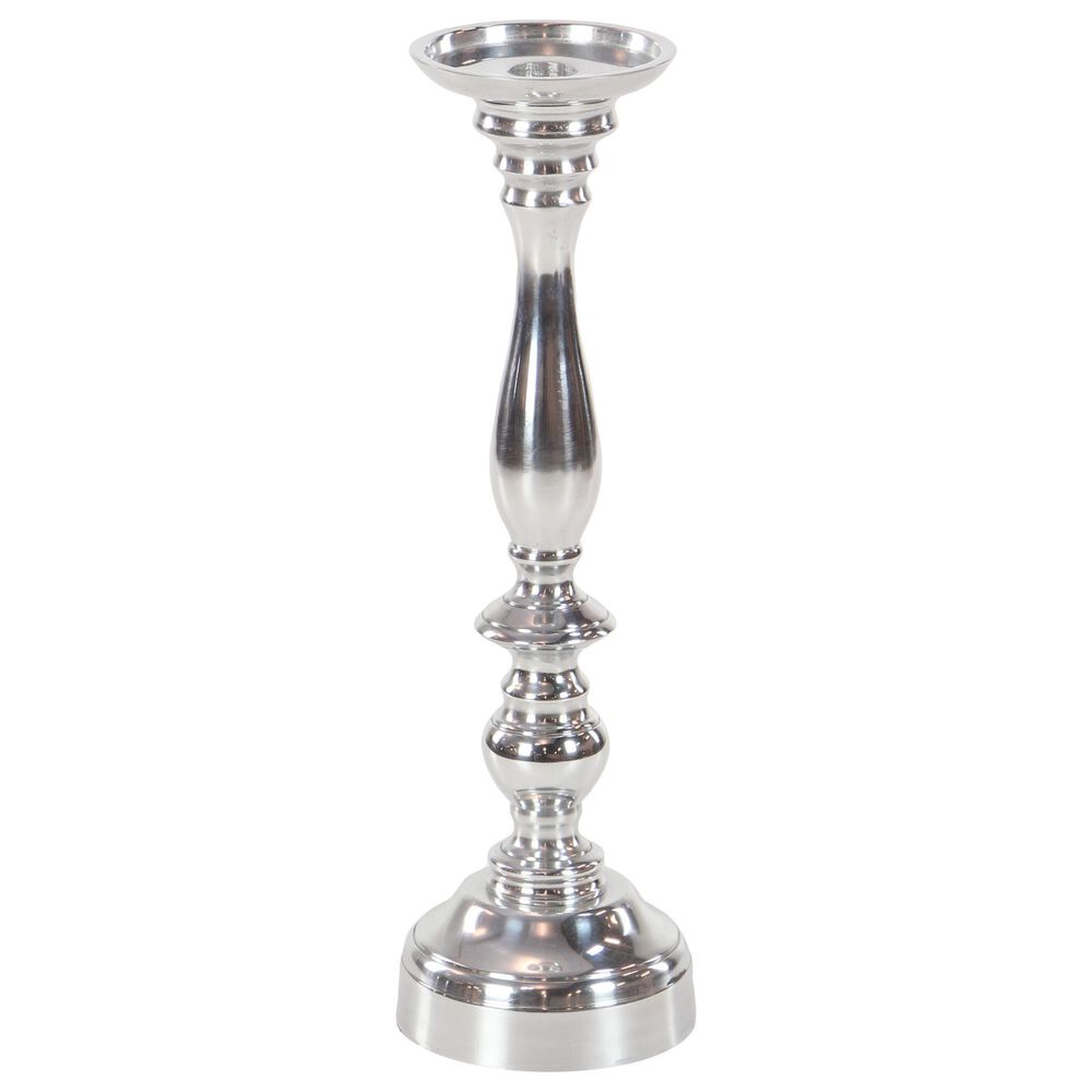 Maple and Jade 14&quot; Traditional Candle Holder in Silver &#40;Set of 3&#41;, , large