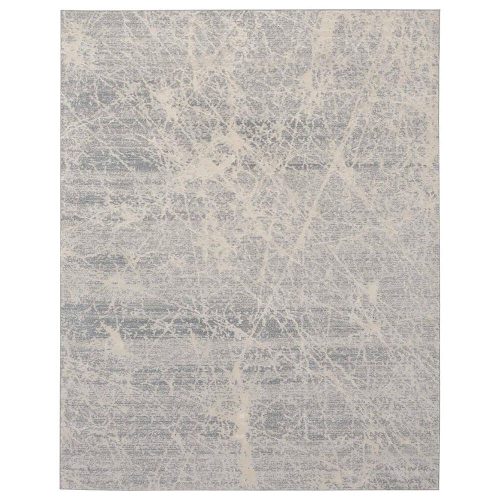 Nourison Exhale 7"10" x 9"10" Ivory and Grey Area Rug, , large