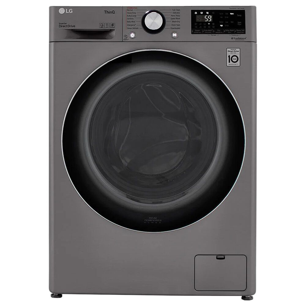 LG 2.4 Cu.Ft. Smart Wi-fi Enabled Compact Front Load All-In-One Washer and Dryer Combo in Graphite Steel, , large