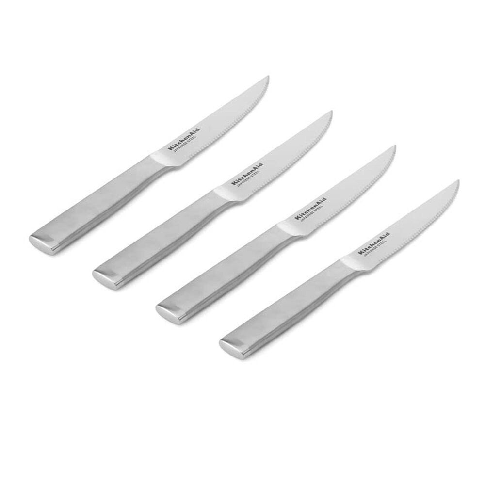 KitchenAid Gourmet 4-Piece Steak Knife Set in Stainless Steel, , large