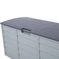 Hearth and Haven 75-Gallon Outdoor Plastic Deck Box with Built-In Wheels in Gray, , large