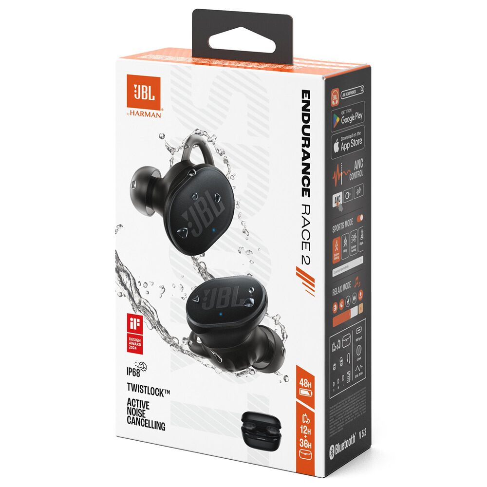 JBL Endurance Race 2 True Wireless Earbuds in Black, , large