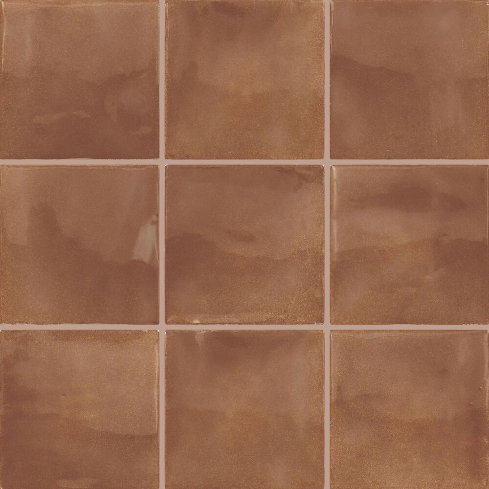 Dal-Tile Nu Bare Cocoa 4" x 4" Square Handcrafted Ceramic Tile, , large