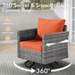 HOMLUX 6-Piece Patio Conversation Set in Orange, , large