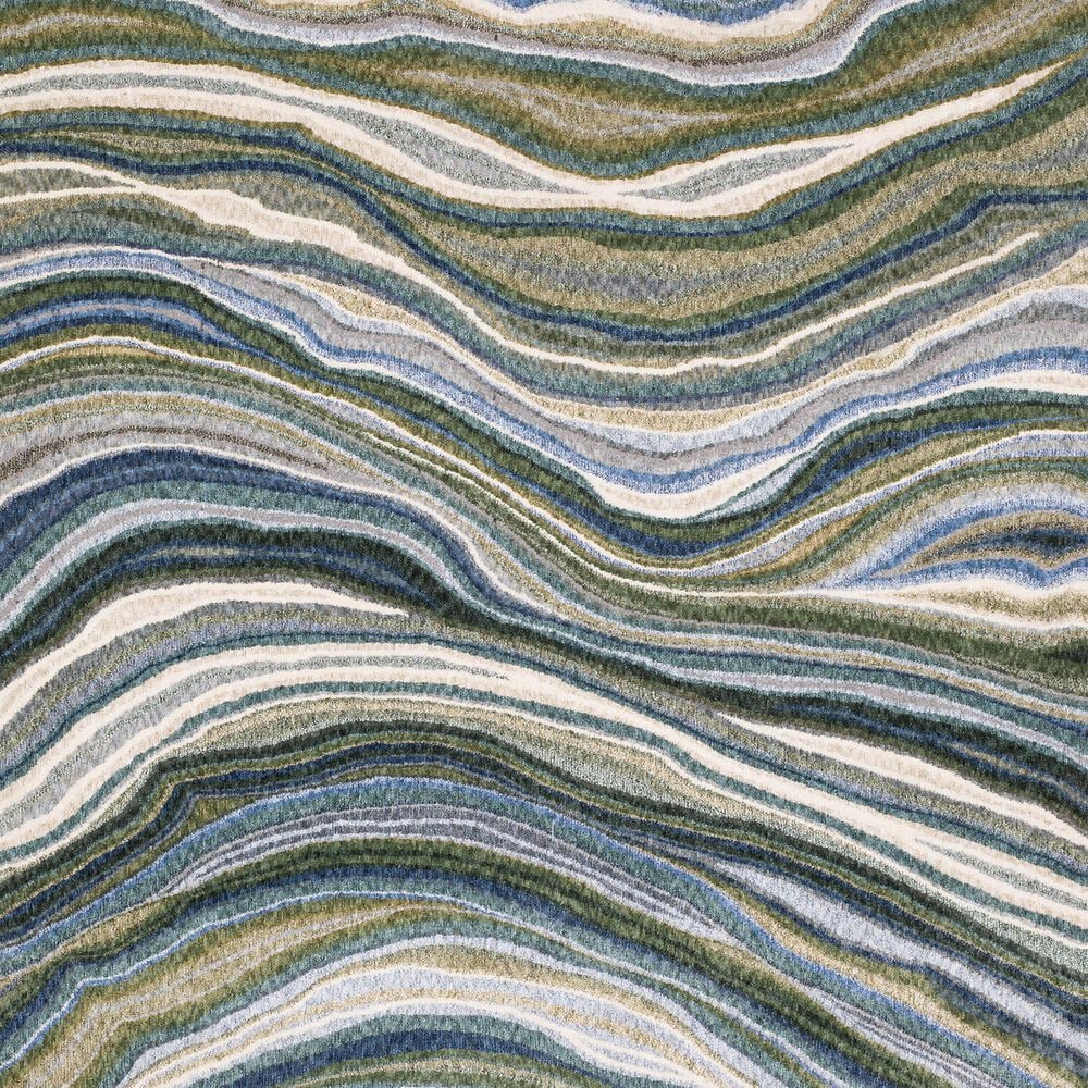 Oriental Weavers Tisdell Green and Blue 3&#39;9&quot; x 5&#39;2&quot; Area Rug, , large