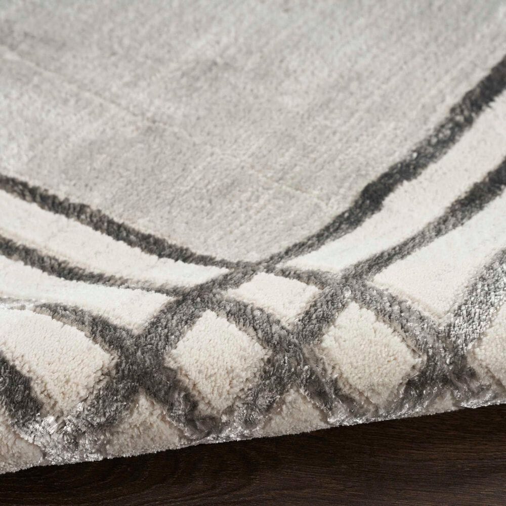Nourison Desire 9&#39; x 12&#39; Grey, Silver and White Area Rug, , large