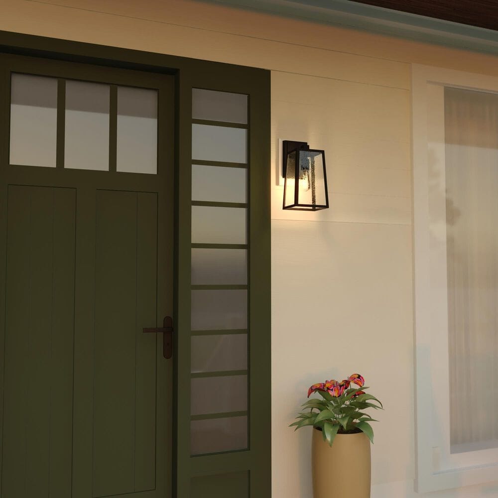 Vaxcel Sutton 1-Light Outdoor Wall Sconce in Matte Black, , large