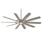 Minka-Aire Barn H20 84" Indoor/Outdoor Ceiling Fan with LED Light in Burnished Nickel, , large