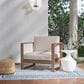 Linon Home Decor Silas Patio Arm Chair in Beige, , large