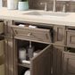 James Martin Vanities Bristol 60" Single Bathroom Vanity in Whitewashed Walnut with 3 cm Eternal Marfil Quartz Top and Rectangular Sink, , large