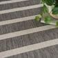 Nourison Positano POS03 Charcoal and Ivory 6" x 9" Indoor/Outdoor Area Rug, , large