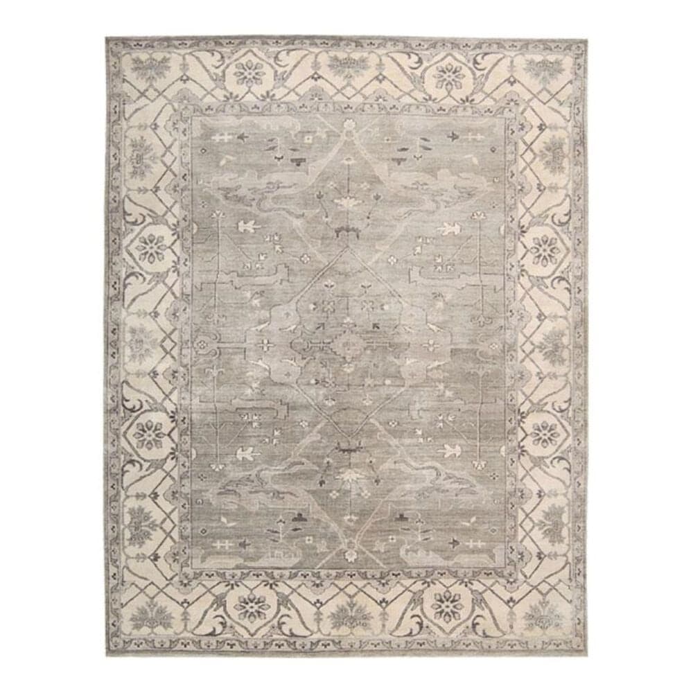 Nourison Aldora ALD01 7"9" x 9"9" Silver Area Rug, , large